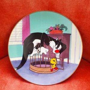 Tweety & Sylvester plate Warner Bros prestine condition